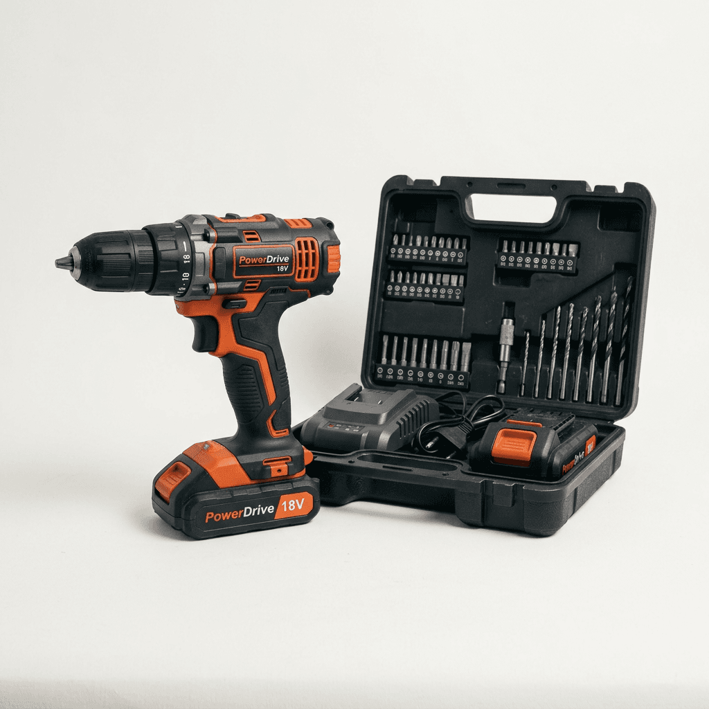 PowerDrive Akku-Bohrschrauber 18V Set